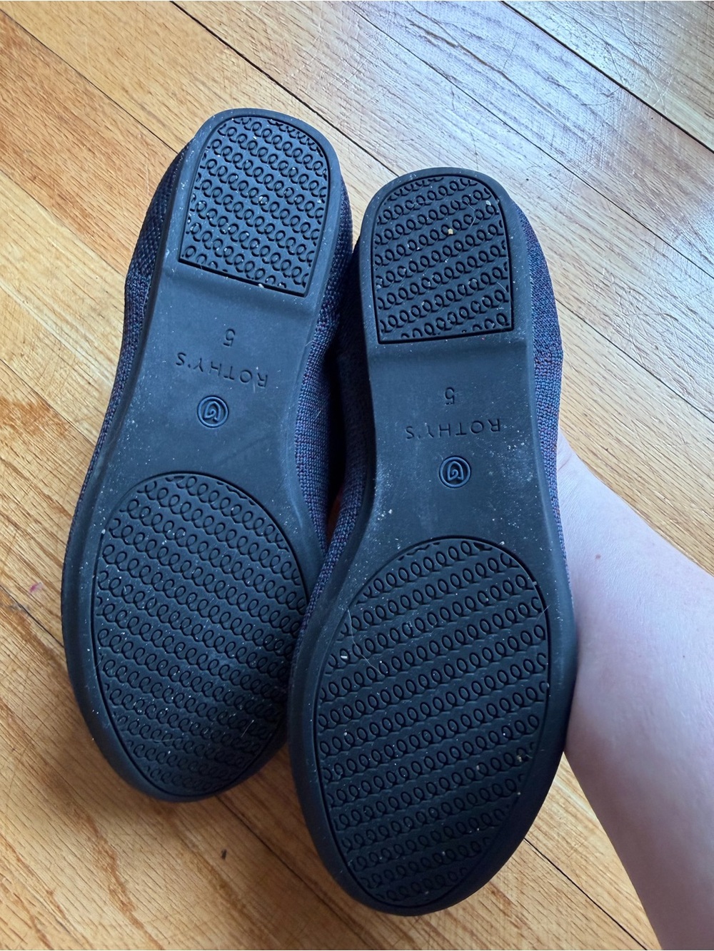 Rothy's The Loafer Navy Heather Multicolor Women's Size 5 Limited Edition OG - Picture 3 of 5